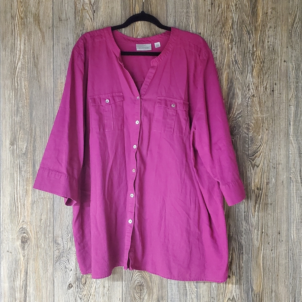 Avenue Button Down Top